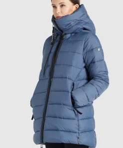 Khujo YACI - Abrigo De Invierno - Blau, Mujer -KHUJO Tienda 70dcfc0bee714d178a461e717e1b68ca