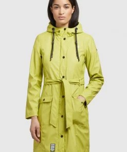 Khujo GLENNA - Impermeable - Giftgrün, Mujer