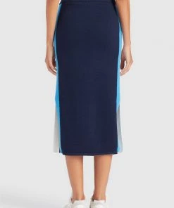 Khujo ROCK PRATA - Falda De Tubo - Blue/white, Mujer -KHUJO Tienda 72fef35f8ece405b97fec630ea4cc7e8