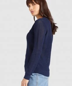 Khujo COSIMA - Jersey De Punto - Dark Blue, Mujer -KHUJO Tienda 73ad7a8d948b437280cd3f8c5b5637b3