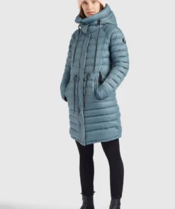 Khujo MANTEL NIANA SHINE - Abrigo De Invierno - Blaugrau, Mujer -KHUJO Tienda 743db1eeba2445fcbd4d5940babb0677