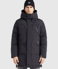 Khujo ZYLAN - Abrigo De Invierno - Schwarz, Hombre