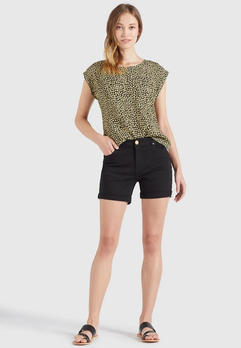 LOMBA - Blusa - schwarz-gelb geblümt Khujo LOMBA - Blusa - Schwarz-gelb Geblümt, Mujer -KHUJO Tienda 754cb66a2df7425ab5ded5020415d51e