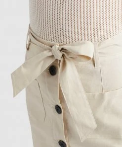 Khujo VARSHA - Falda Acampanada - Beige, Mujer -KHUJO Tienda 7588c3d014ac40878c474284fdd4b772