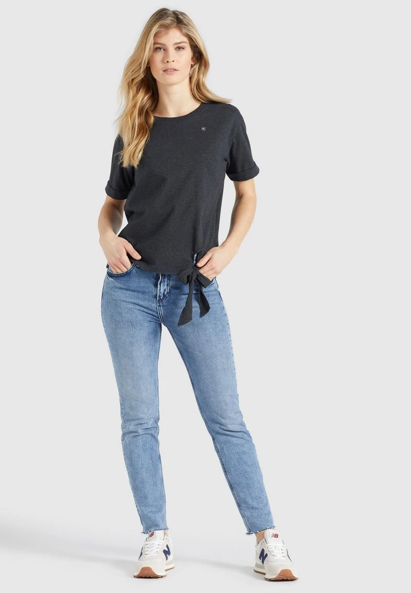 Khujo AURELIA - Camiseta Estampada - Dunkelgrau Meliert, Mujer 2 Khujo AURELIA - Camiseta Estampada - Dunkelgrau Meliert, Mujer - Imagen 2