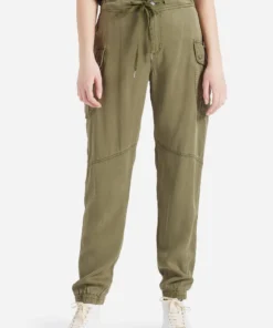 Khujo JOSLIN - Pantalones Cargo - Khaki Gewaschen, Mujer -KHUJO Tienda 764d89b875004dd1a8b93301d986e11d