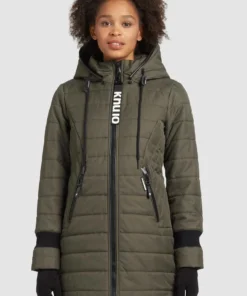 Khujo SHINE2 STRUCTURED - Abrigo De Invierno - Dunkeloliv, Mujer
