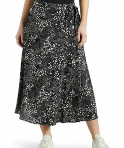 Khujo HEPKE - Falda Acampanada - Schwarz-weiß Gemustert, Mujer 5 Khujo HEPKE - Falda Acampanada - Schwarz-weiß Gemustert, Mujer -KHUJO Tienda 7a20a9ae034d4dab979bb027db02dfc1