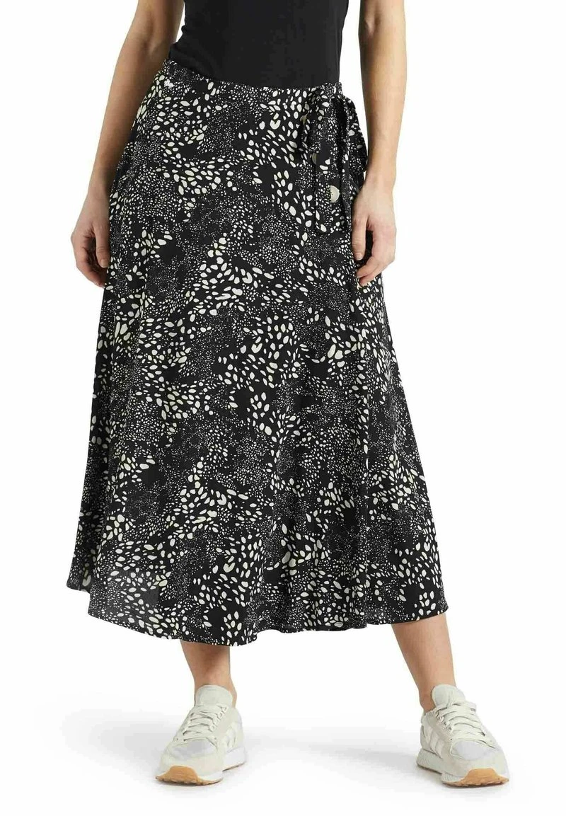 HEPKE - Falda acampanada - schwarz-weiß gemustert Khujo HEPKE - Falda Acampanada - Schwarz-weiß Gemustert, Mujer -KHUJO Tienda 7a20a9ae034d4dab979bb027db02dfc1