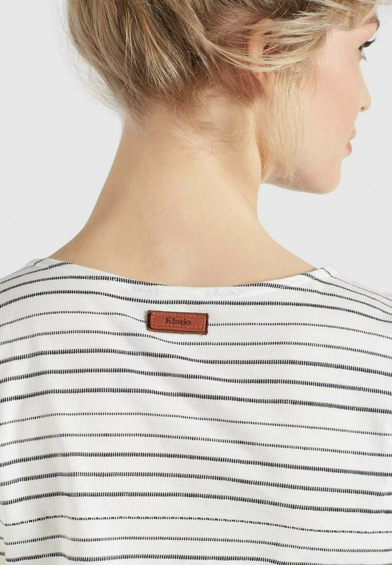 RAFAELA - Camiseta estampada - weiß-schwarz gestreift Khujo RAFAELA - Camiseta Estampada - Weiß-schwarz Gestreift, Mujer -KHUJO Tienda 7b84720d3c6545a28376bce53ffa8a32