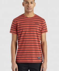 Khujo SAER - Camiseta Estampada - Orange, Hombre