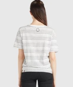 Khujo AURELIA - Camiseta Estampada - Weiß Schwarz Gestreift, Mujer 2 Khujo AURELIA - Camiseta Estampada - Weiß Schwarz Gestreift, Mujer -KHUJO Tienda 7c2a9906b5ef408888a9205ee1263e89