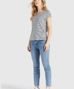 Khujo BABSI - Camiseta Estampada - Weiß Blau Gestreift, Mujer 16 Khujo BABSI - Camiseta Estampada - Weiß Blau Gestreift, Mujer -KHUJO Tienda 7c38ced34a8b40fda80b25eaa128efc9