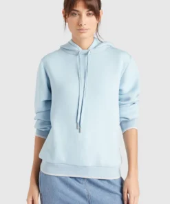 Khujo KANEETA - Jersey Con Capucha - Light Blue, Mujer
