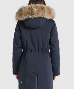 Khujo HARUNA - Abrigo De Invierno - Dunkelblau, Mujer -KHUJO Tienda 7e7edb53d39c4ecbb09ae0299b6e7b5d