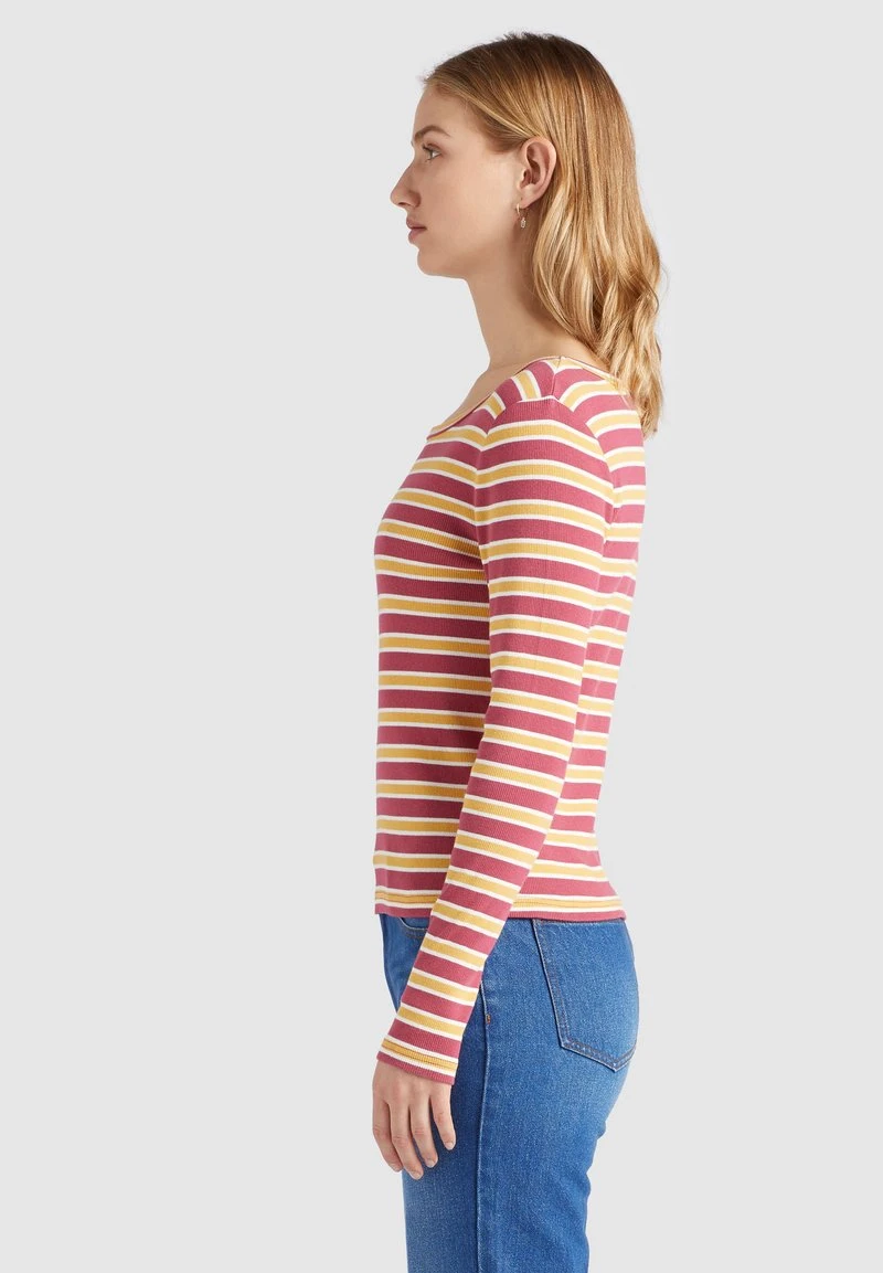 SICHUAN - Camiseta de manga larga - rosa-ocker gestreift Khujo SICHUAN - Camiseta De Manga Larga - Rosa-ocker Gestreift, Mujer -KHUJO Tienda 7e8562096fbe4aeb98f2c38cb999421a