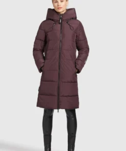 Khujo JILIAS - Abrigo De Invierno - Weinrot, Mujer