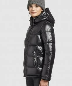 Khujo GERDA SHINY - Abrigo De Invierno - Schwarz, Mujer -KHUJO Tienda 7ef3732f8b944888a790a16ba4f3c50f