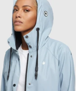 Khujo ODELIE - Impermeable - Hellblau, Mujer -KHUJO Tienda 7f073d724c7f4eaeaf5c08b369581bb1