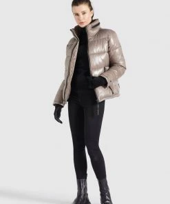 Khujo BLONDIE - Chaqueta De Invierno - Taupe Glänzend, Mujer -KHUJO Tienda 8324a186b003448bac50b8f7dab9bcfa