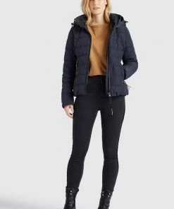 Khujo FAYONA - Chaqueta De Invierno - Dark Blue, Mujer
