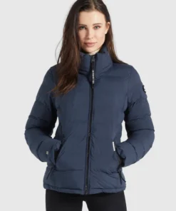 Khujo BACHA MATT - Chaqueta De Invierno - Dunkelblau, Mujer