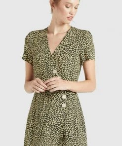 Khujo PORGY - Vestido Informal - Schwarz-gelb Geblümt, Mujer 4 Khujo PORGY - Vestido Informal - Schwarz-gelb Geblümt, Mujer -KHUJO Tienda 84758fc80c8d4af298856c114bfceacf