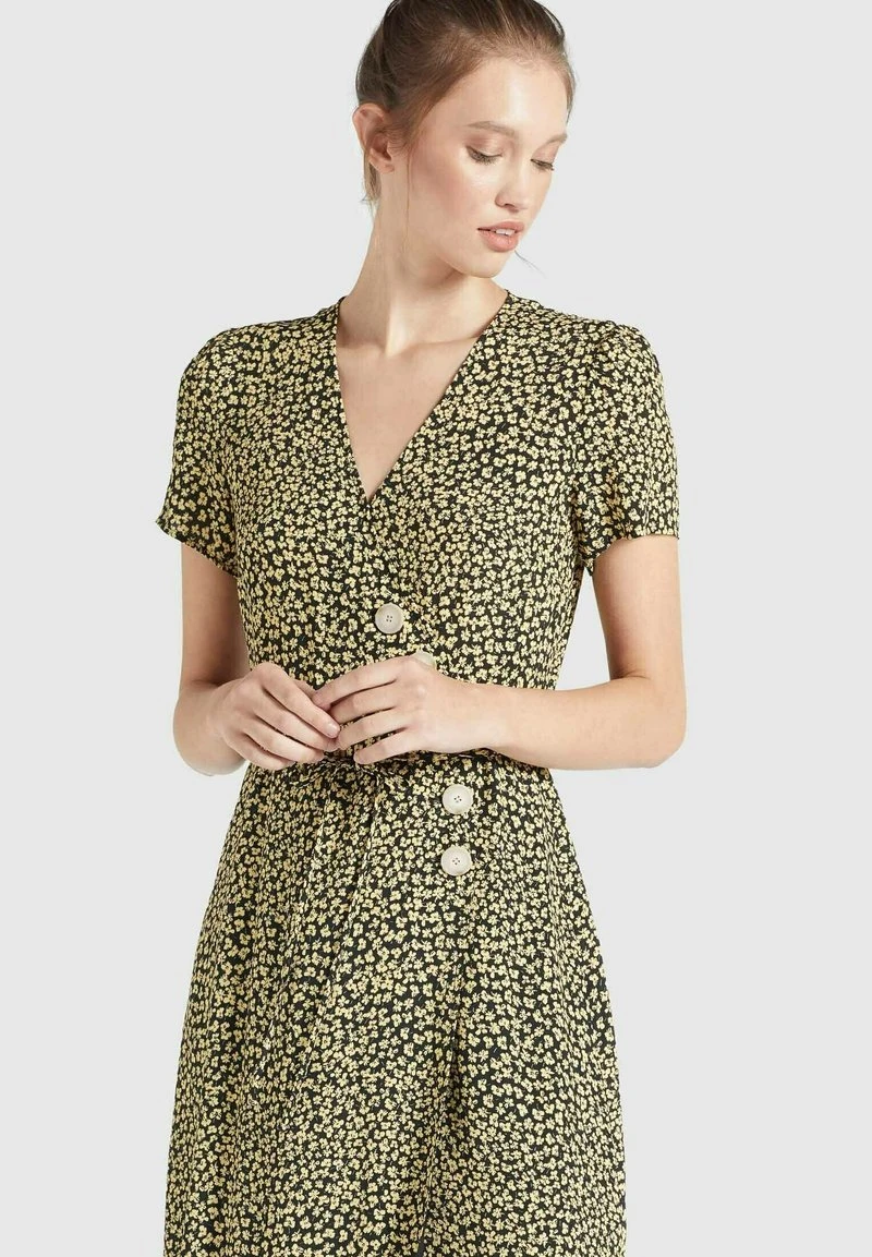 PORGY - Vestido informal - schwarz-gelb geblümt Khujo PORGY - Vestido Informal - Schwarz-gelb Geblümt, Mujer -KHUJO Tienda 84758fc80c8d4af298856c114bfceacf