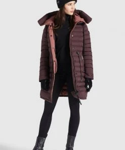 Khujo NIANA MATT - Abrigo De Invierno - Weinrot, Mujer -KHUJO Tienda 848951d18a22462284e0f428121db37c