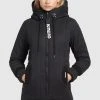 Khujo TWEETY PRIME5 PEACHED - Chaqueta De Entretiempo - Schwarz, Mujer