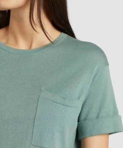 Khujo ALLMUT - Camiseta Básica - Mint, Mujer -KHUJO Tienda 857a50c0dc0147758bb6efcbf18909d6