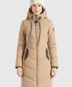 Khujo ARIBAY PEACHED - Abrigo De Invierno - Beige, Mujer