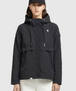 Khujo ZAHIRA3 - Chaqueta Fina - Schwarz, Mujer