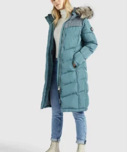 Khujo LUBECK LONG - Abrigo De Invierno - Blaugrau, Mujer -KHUJO Tienda 884c3aacfd43458886337dea0eb8dbe0