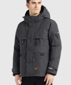 Khujo BOYNTON - Chaqueta De Invierno - Dunkelgrau, Hombre