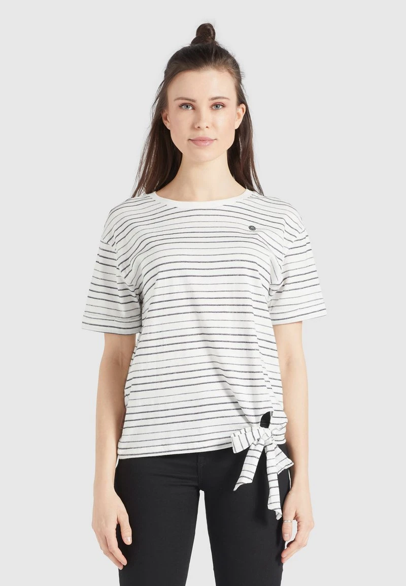 AURELIA - Camiseta estampada - weiß schwarz gestreift Khujo AURELIA - Camiseta Estampada - Weiß Schwarz Gestreift, Mujer -KHUJO Tienda 88dc6283a2fb4bbf84e6d70969771f5f