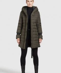 Khujo CONSTANZE STRUCTURED - Abrigo De Invierno - Dunkeloliv, Mujer -KHUJO Tienda 894fb11ab2754f17a4c1f04d5c67a3bd