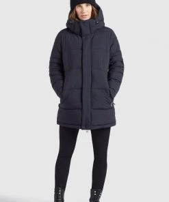 Khujo WEROLA - Abrigo De Invierno - Dunkelblau, Mujer