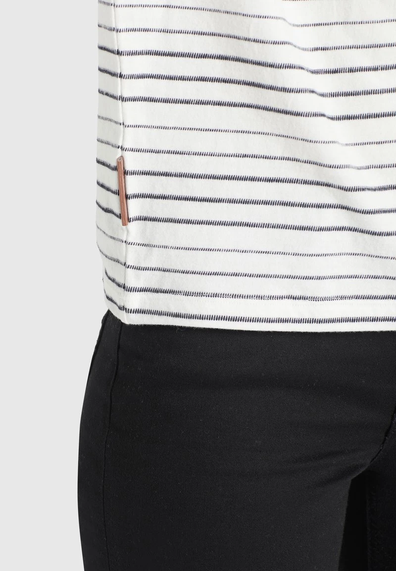 AURELIA - Camiseta estampada - weiß schwarz gestreift Khujo AURELIA - Camiseta Estampada - Weiß Schwarz Gestreift, Mujer -KHUJO Tienda 8a7a93e80ee84f41ae867b51b578ef27