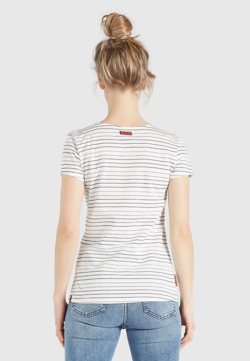 RAFAELA - Camiseta estampada - weiß-schwarz gestreift Khujo RAFAELA - Camiseta Estampada - Weiß-schwarz Gestreift, Mujer -KHUJO Tienda 8f8855c559754662ada9b1d5b19f5823