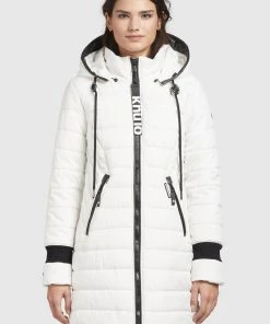 Khujo SHINE2 STRUCTURED - Abrigo De Invierno - Naturweiß, Mujer