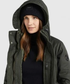 Khujo MANTEL XENIA - Abrigo De Invierno - Dunkelgrün, Mujer 3 Khujo MANTEL XENIA - Abrigo De Invierno - Dunkelgrün, Mujer -KHUJO Tienda 914ecdaf39e346df83baef1bc81ab9f5
