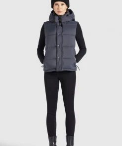 Khujo MARGARIDA MATT - Chaleco - Grau, Mujer -KHUJO Tienda 943a612e3ef04cebb75943ee11202e02