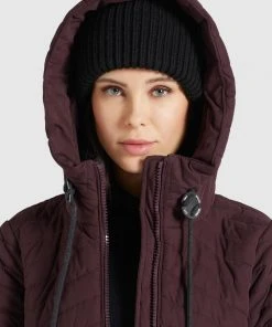 Khujo TOOTS PEACHED - Abrigo De Invierno - Weinrot, Mujer -KHUJO Tienda 97f518cee02043b6ac5ce30542d020e8