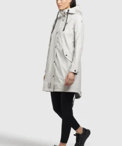 Khujo ODELIE - Impermeable - Hellgrau, Mujer -KHUJO Tienda 993bf8b64f234e4d99b235872ef0e281
