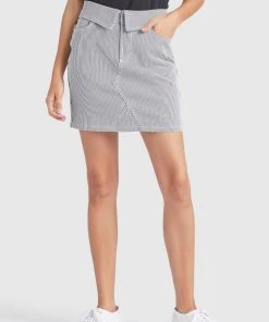 Khujo RASHY - Falda Vaquera - Blau-weiß, Mujer