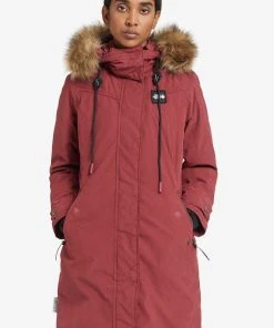 Khujo EFFI - Abrigo De Invierno - Red, Mujer