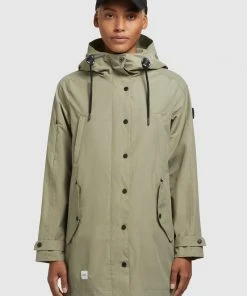 Khujo JELLE - Parka - Graugrün, Mujer