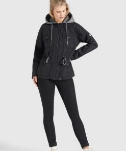 Khujo FAMKE - Chaqueta De Entretiempo - Schwarz, Mujer -KHUJO Tienda 9ee32ebe932b48c5b3db96751c5c3ae6