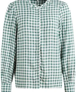 Khujo DAMINA - Blusa - Green/white, Mujer -KHUJO Tienda 9f0e8f174d1b4871a9d50692b8adf021